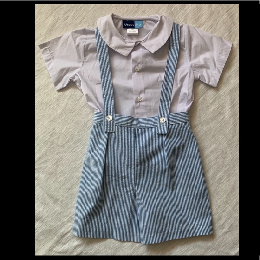 4T Great Guy Suspender Short Set